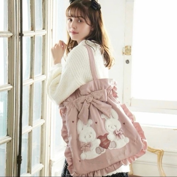 LIZ LISA Handbags - Liz Lisa Petits Lapin Ribbon Tote Bag